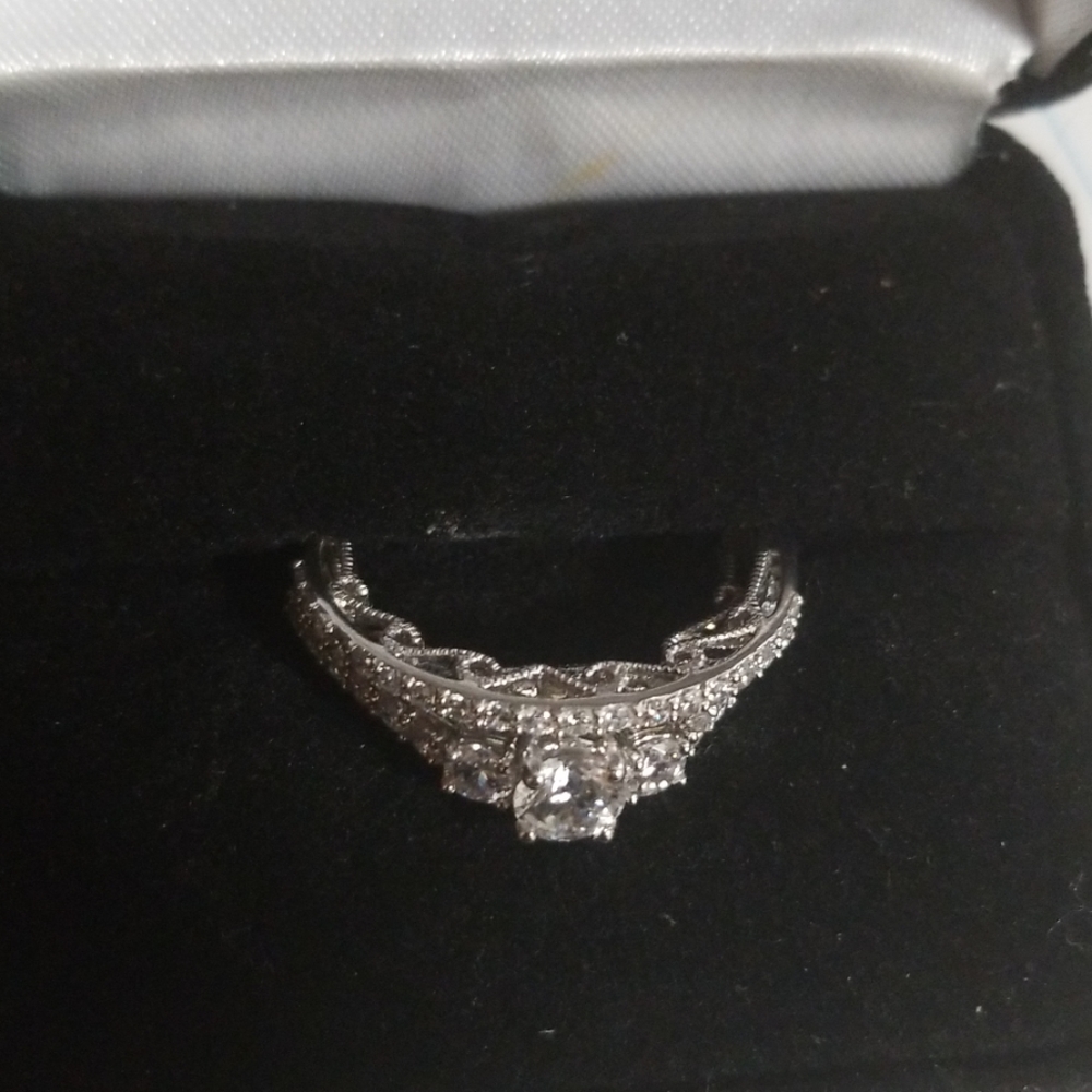 Beautiful bridal two piece sterling set